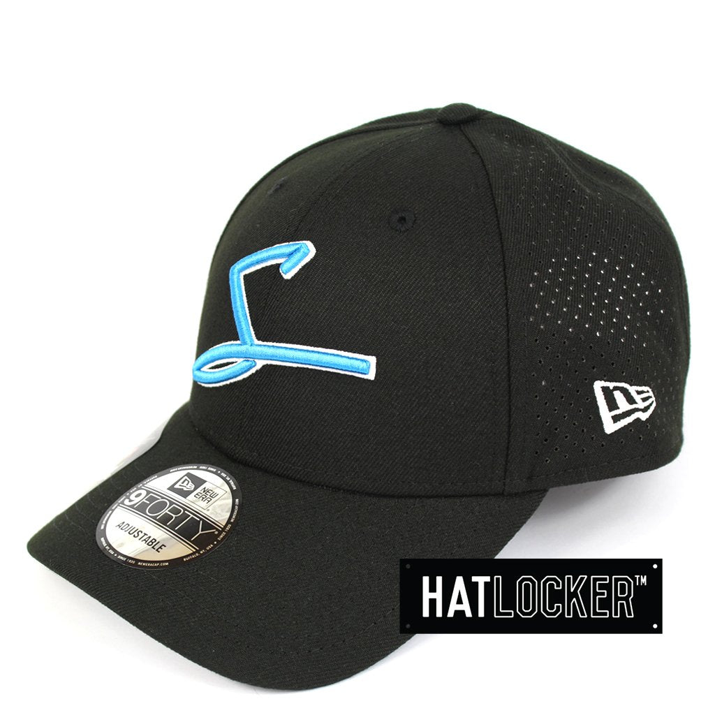 BBL 08 Adelaide Strikers Black Perforated Curved Brim Hat