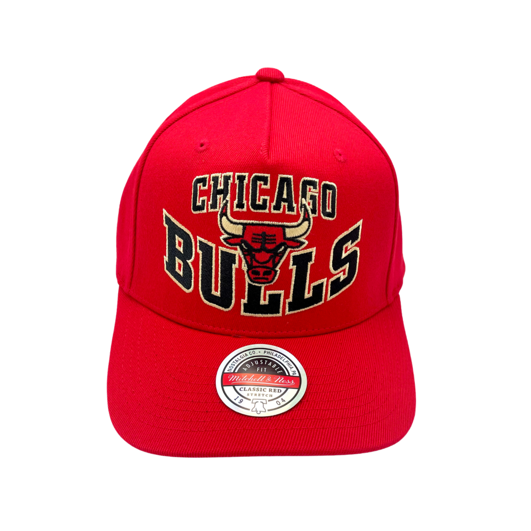 Chicago Bulls Hat - NBA Red Lay up Stretch Classic Redline Snapback Cap - Mitchell & Ness