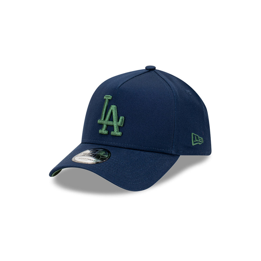 Los Angeles Dodgers Hat - Blue Kelp 9Forty A-Frame MLB Snapback Cap - New Era