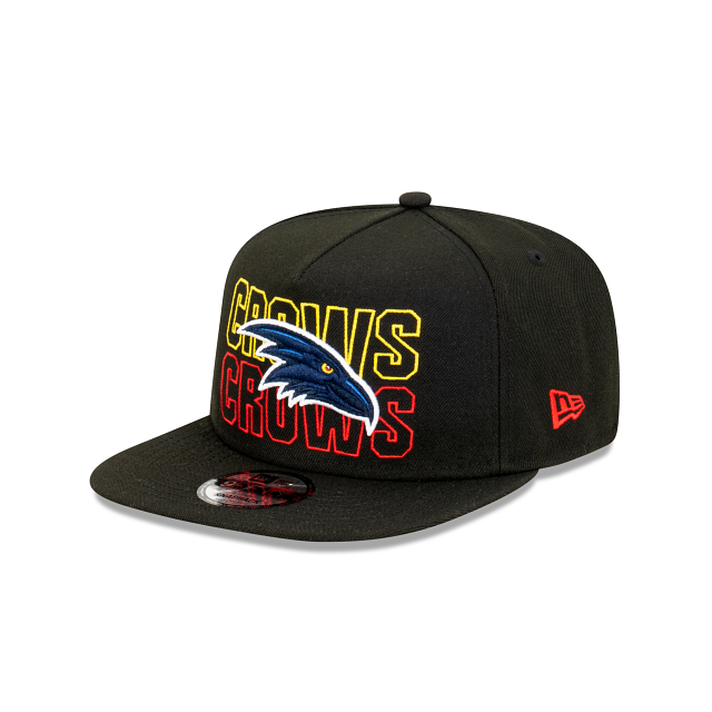 Adelaide Crows Hat - AFL Neon Lights Black 9Fifty A-Frame Snapback Cap - New Era