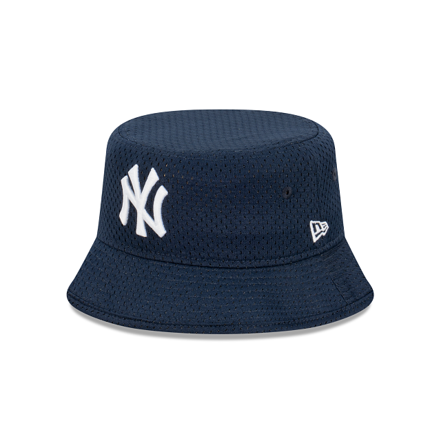 New York Yankees Bucket Hat - Open Mesh Navy MLB Bucket - New Era