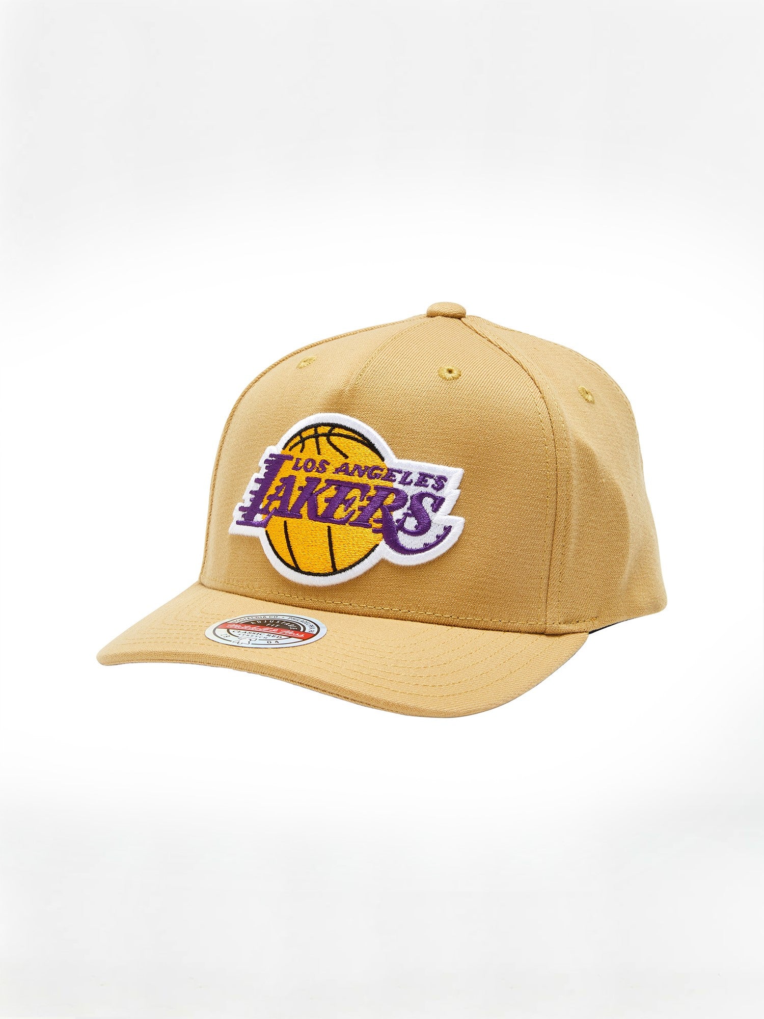 LA Lakers Hat - Khaki P Panel Classic Redline Snapback - Mitchell & Ness