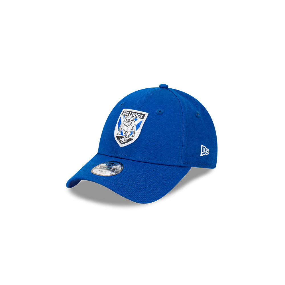 Canterbury-Bankstown Bulldogs Youth Hat - NRL 2024 Official Team Colour 9Forty Kids Strapback Cap - New Era