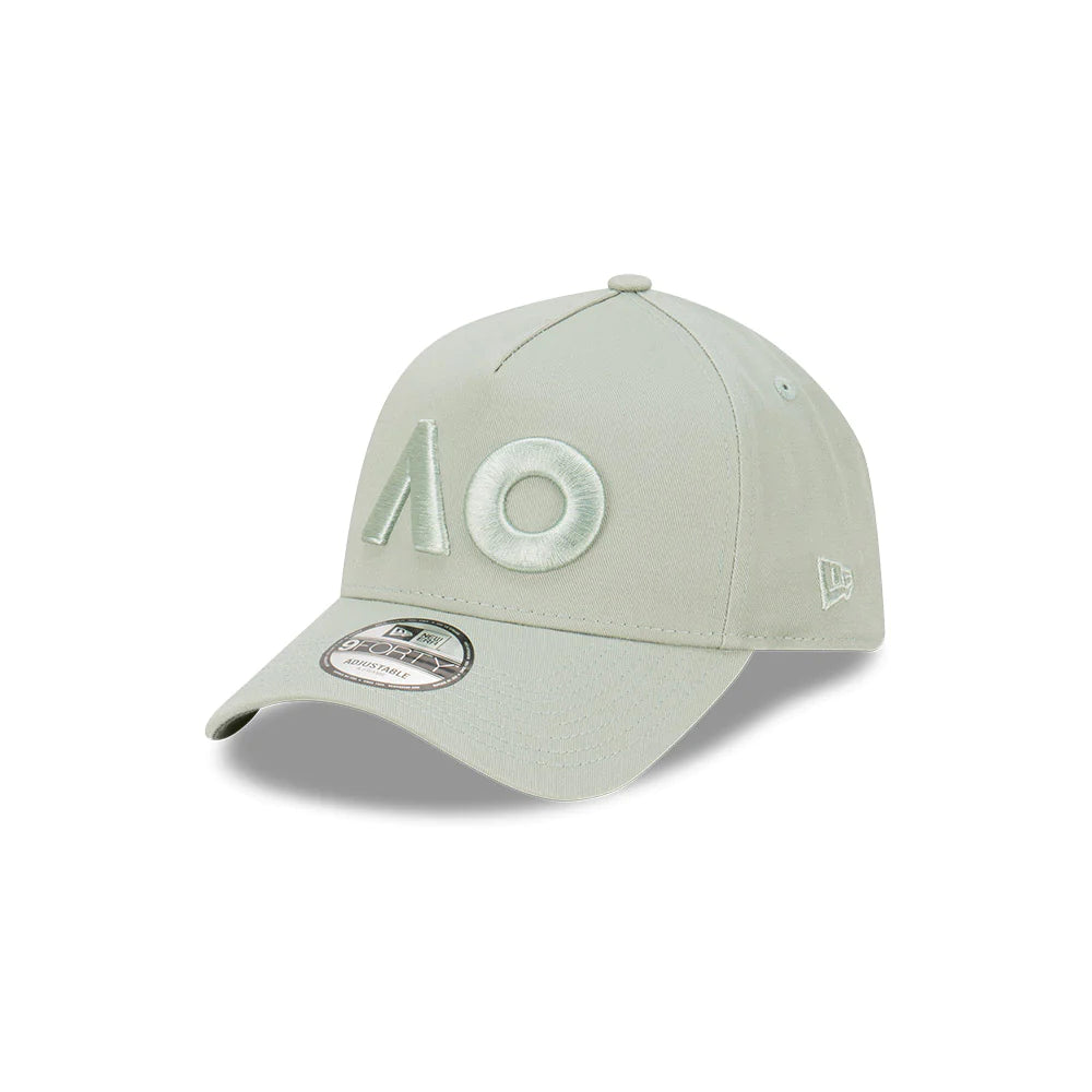 Australian Open Hat - 2024 AO Everest Green 9Forty A-Frame Strapback Cap - New Era