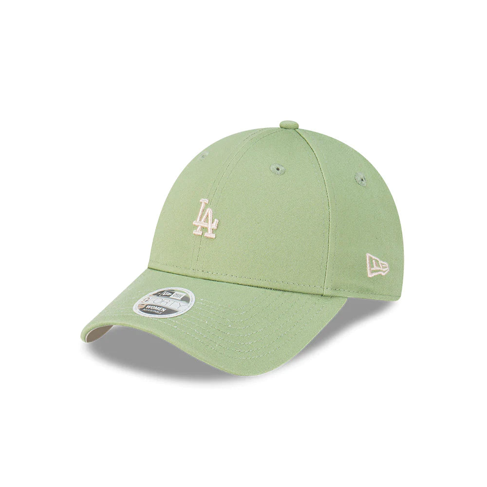 LA Dodgers Women's Cap - Honeydew Green Mini 9Forty MLB Strapback Hat - New Era