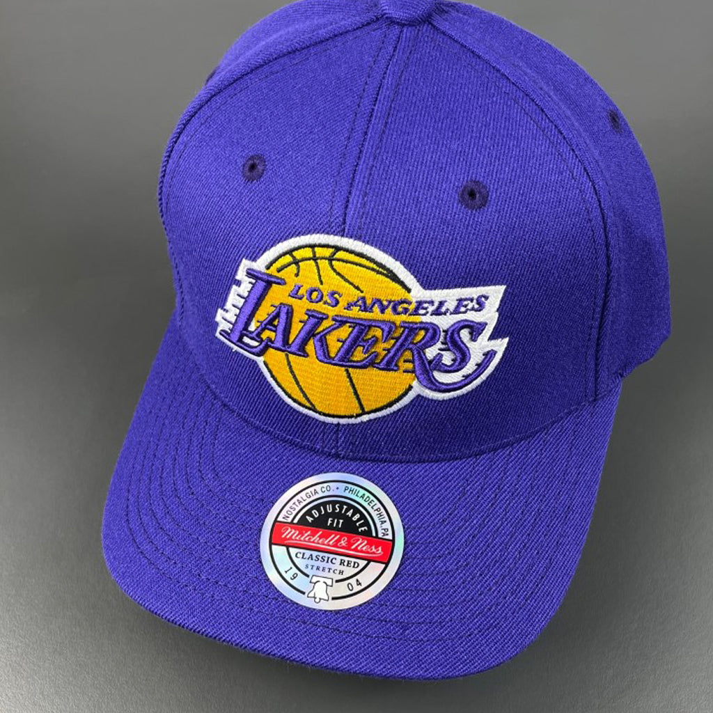 LA Lakers Hat - Purple NBA Team Ground 2.0 Stretch Snapback - Mitchell & Ness