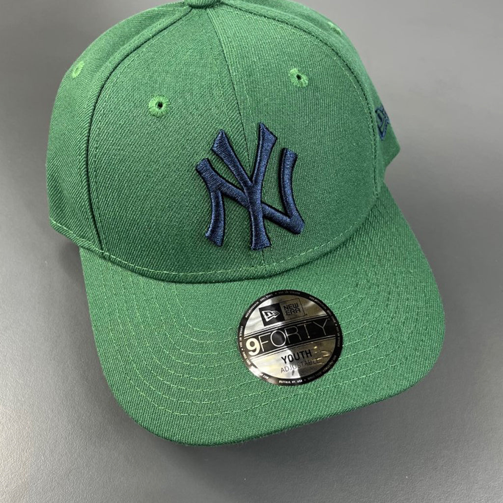 New York Yankees Youth Hat - Seaweed & Blue MLB Snapback - New Era