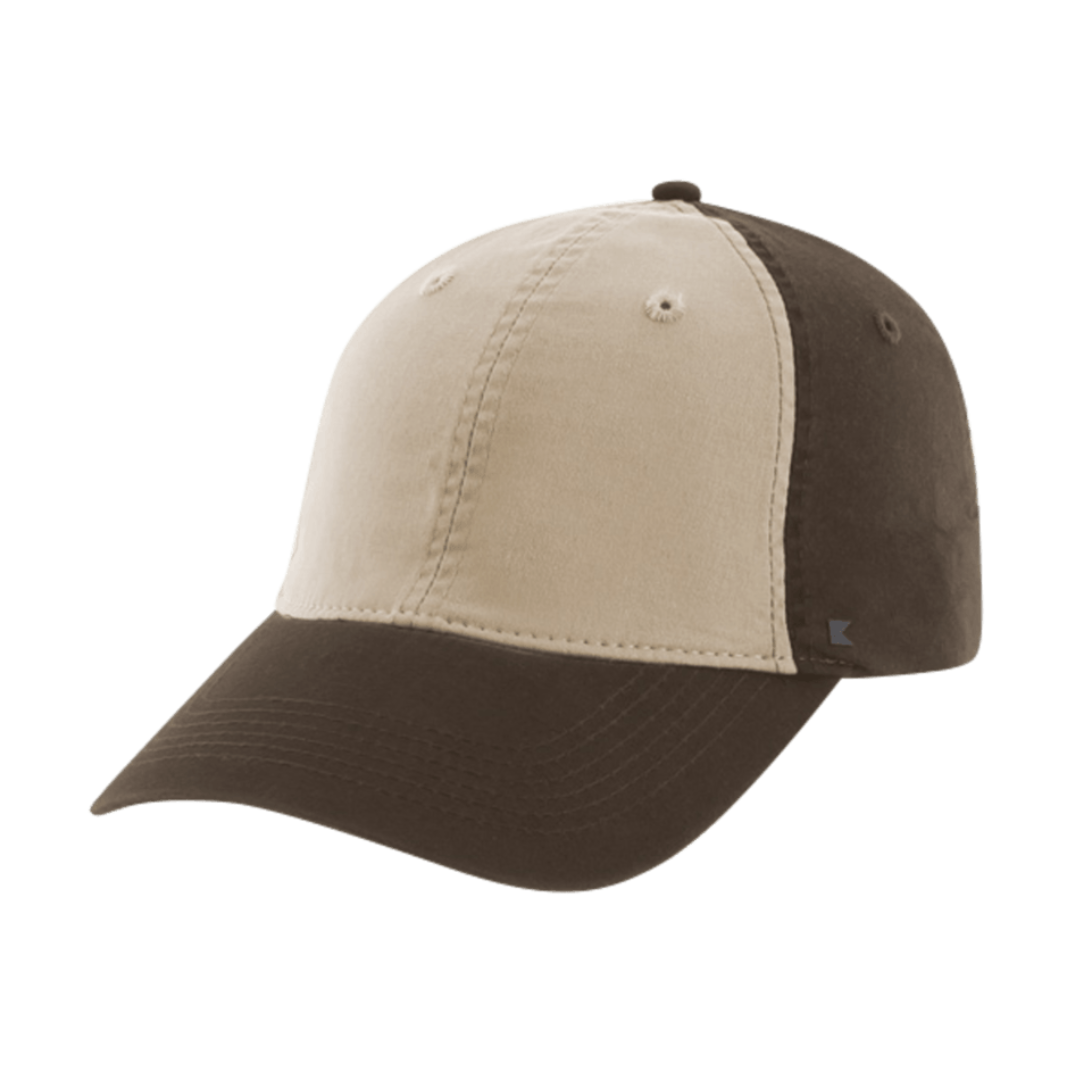 Kooringal Casual Hat - Men's 2-Tone Brown Curved Brim Strapback Cap - Splice