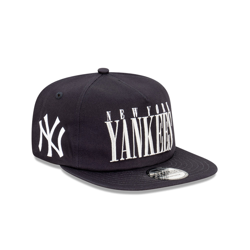 New York Yankees Hat - Navy The Golfer Classic Logo Snapback - New Era