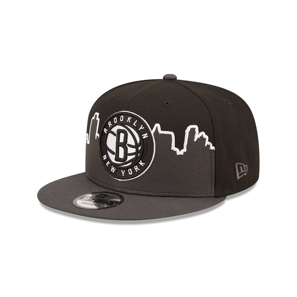Brooklyn Nets Youth Hat - Black NBA Tip Off 2022 Snapback - New Era