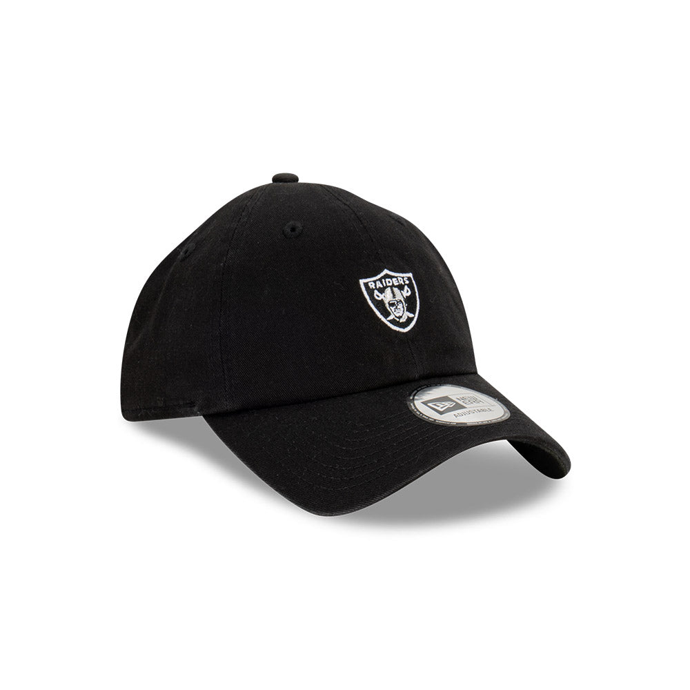 Las Vegas Raiders Hat - Black Mini Logo Casual Classic Strapback - New Era