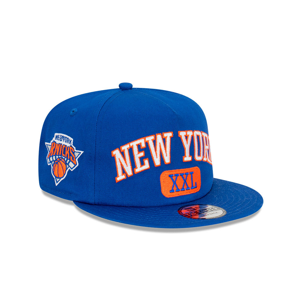 New York Knicks Hat - Majestic Blue XXL Golfer Snapback - New Era