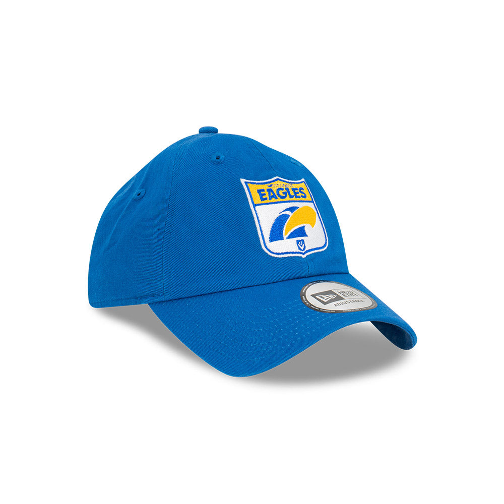 West Coast Eagles Hat - 2023 AFL Blue Retro Casual Classic Strapback - New Era