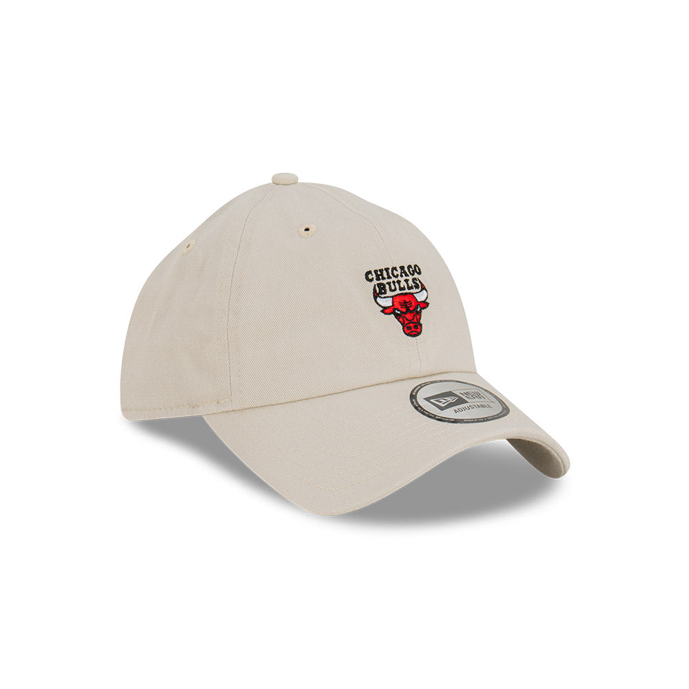 Chicago Bulls Hat - Stone Mini Logo Casual Classic Strapback - New Era
