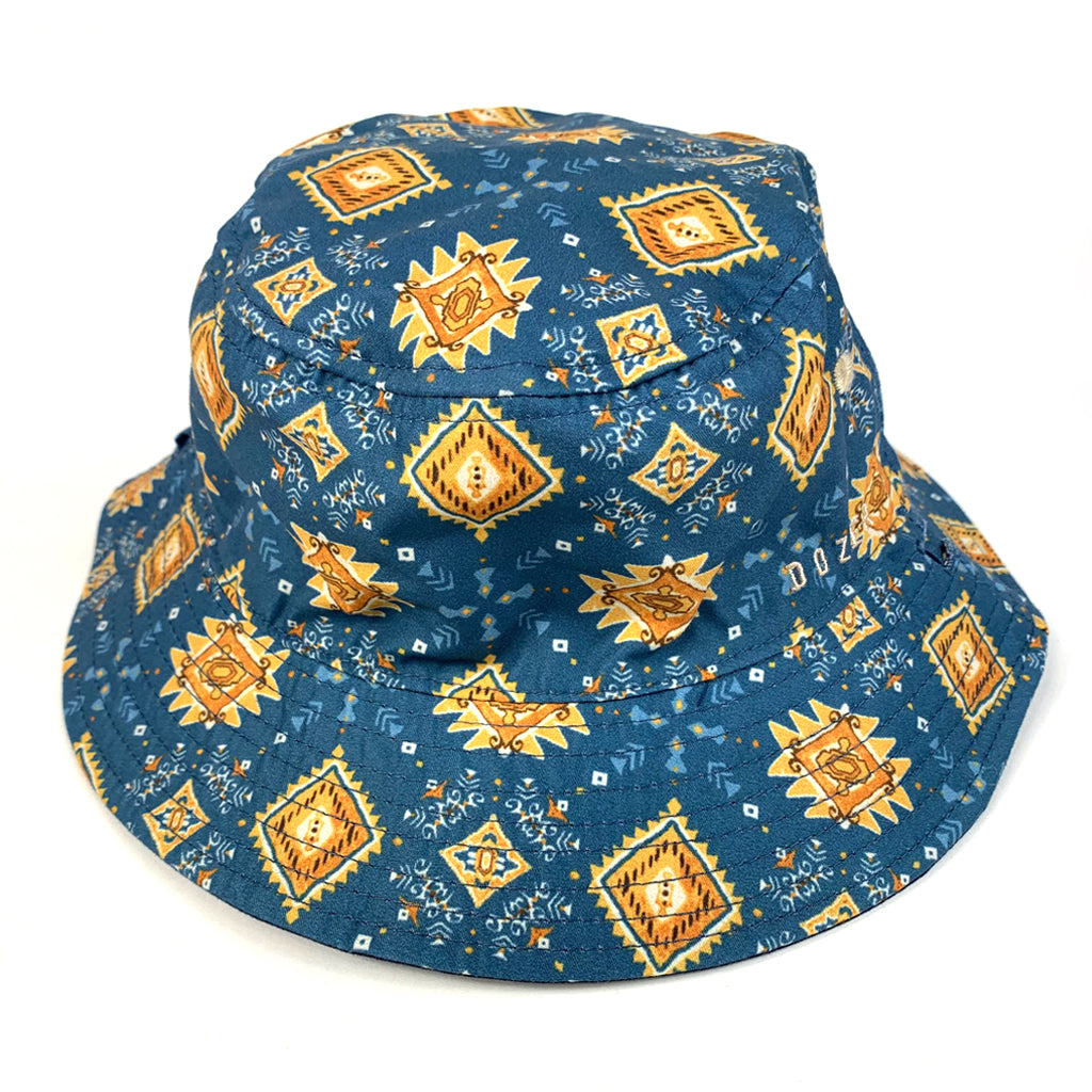 Dozer Boys Bucket Hat Navy With Pattern  Merimbula