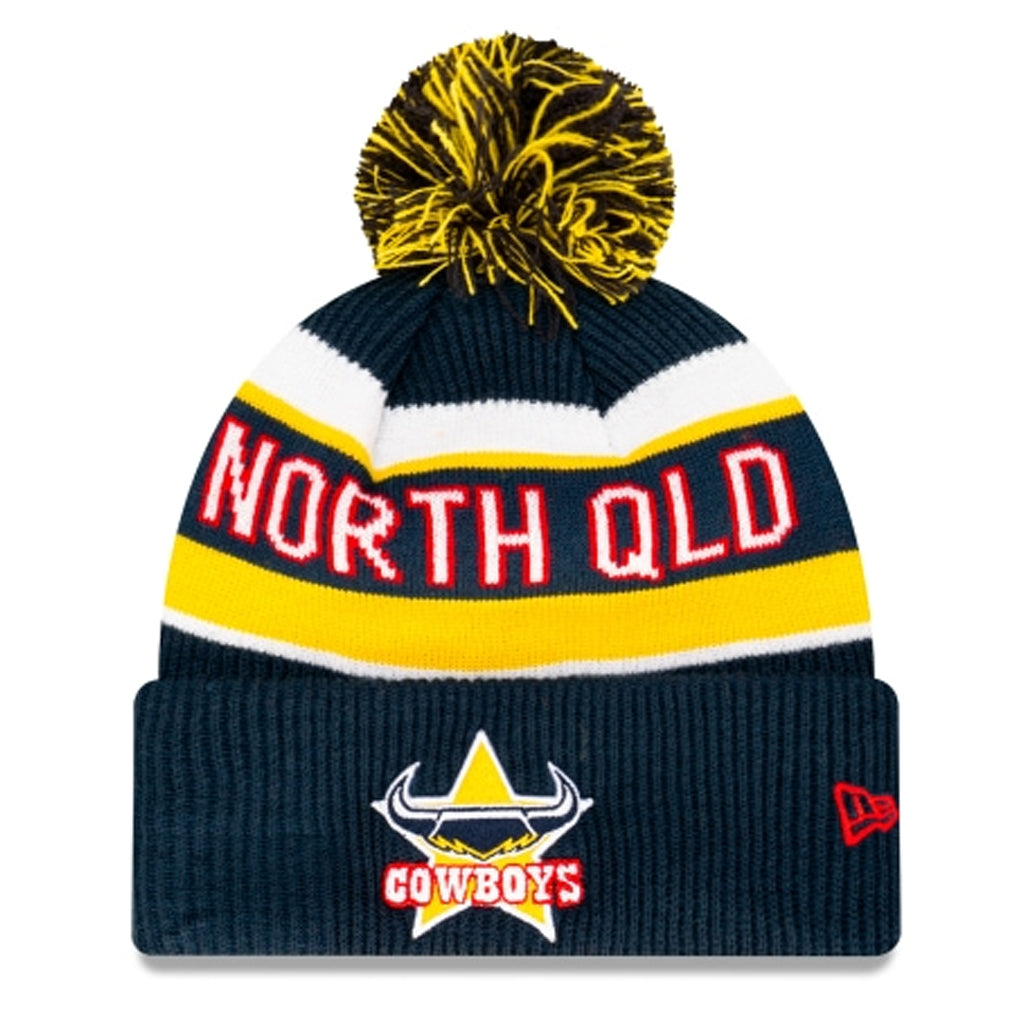 North Queensland Cowboys Beanie Navy Blue NRL 2021 Official Collection New Era