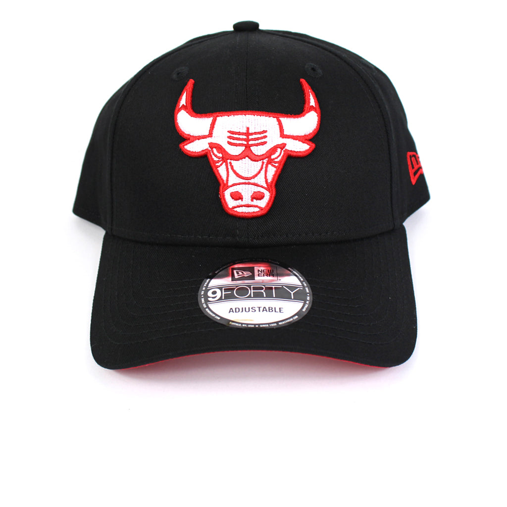 Chicago Bulls Hat Black Team Stripes Strapback New Era