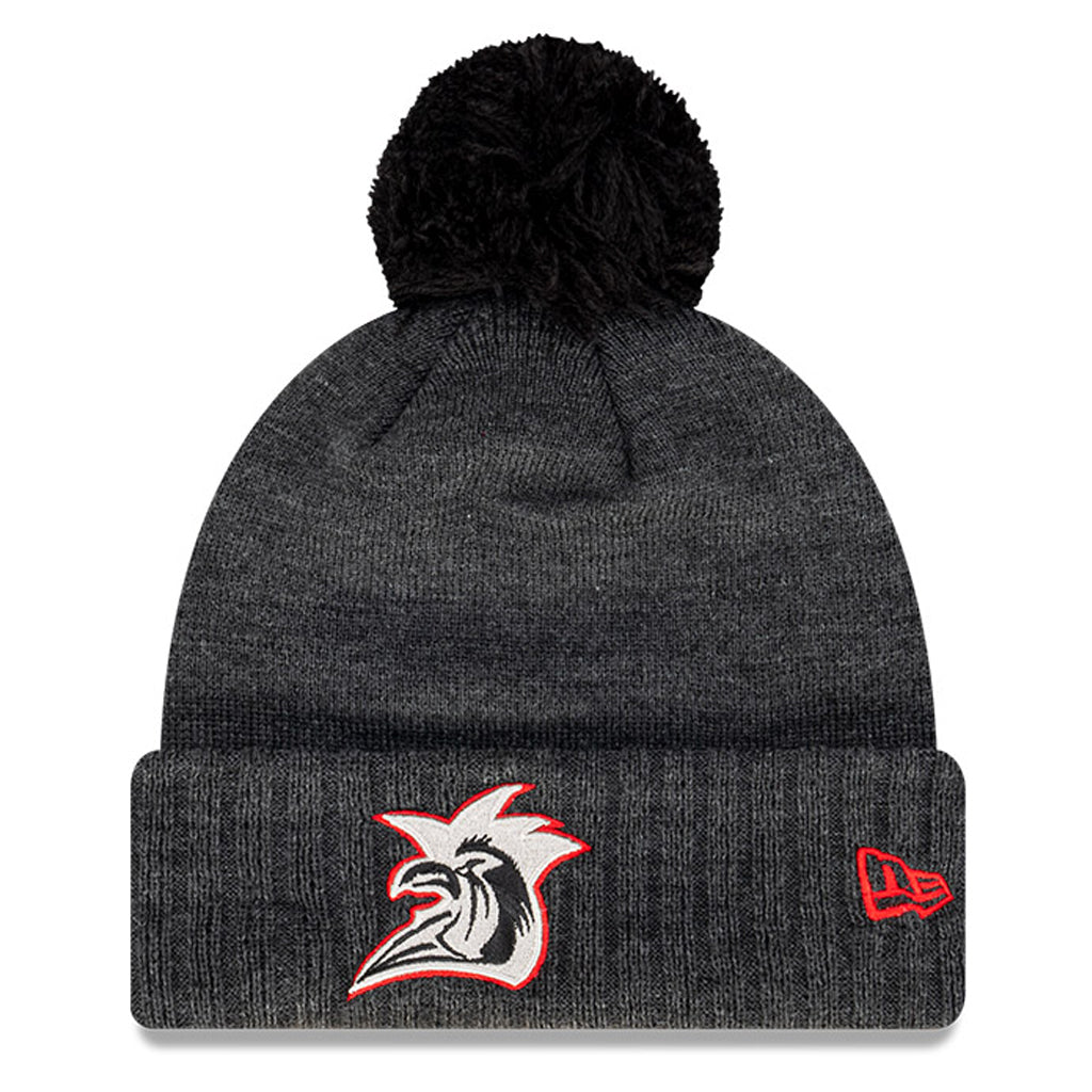 Sydney Roosters Beanie Black Pop Knit NRL 2021 Winter Collection New Era