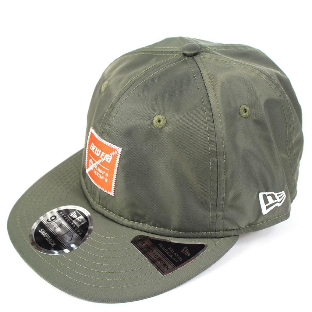 New Era Branded Hat Olive Outdoor Bungee Strapback New Era
