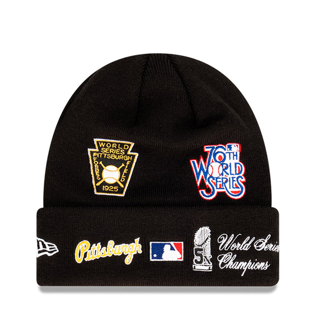 Pittsburgh Pirates Beanie Black All Over WS Champs New Era