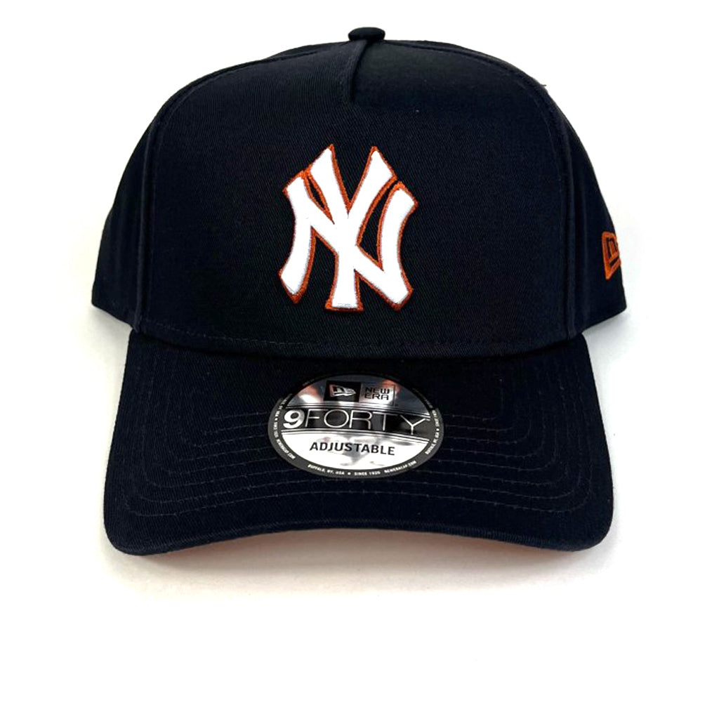 New York Yankees Hat Navy & Rust White Logo Snapback New Era