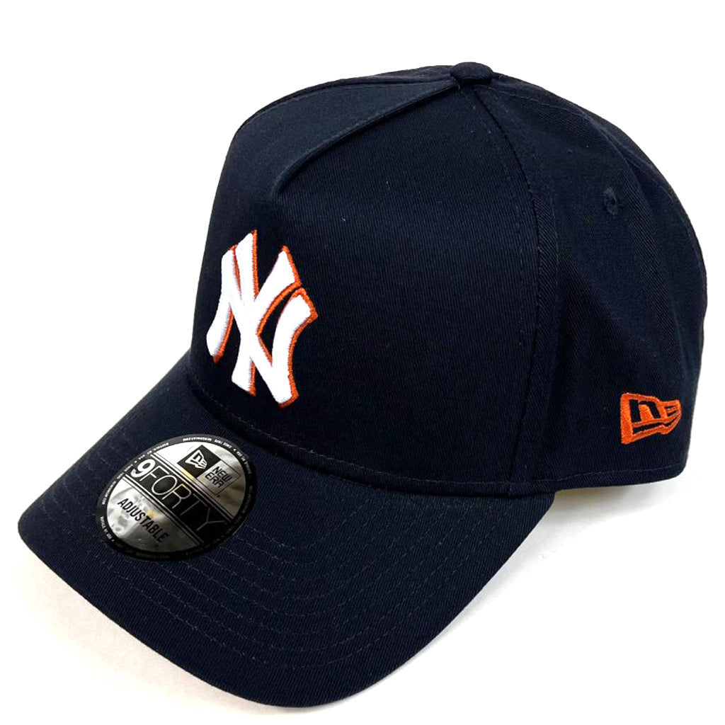 New York Yankees Hat Navy & Rust White Logo Snapback New Era