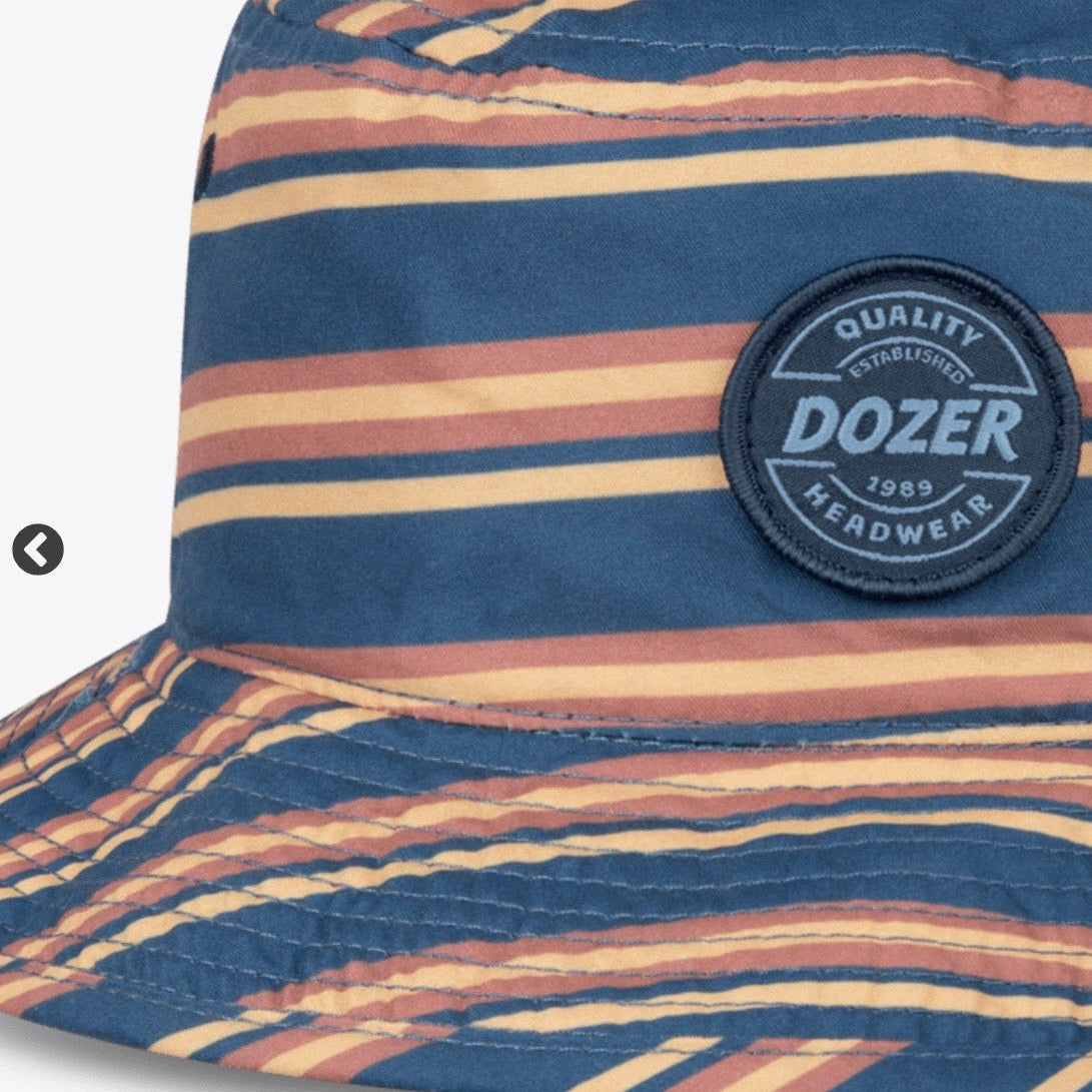 Dozer Boys Floppy Bucket Hat - Navy Stripe Print - Kendrick