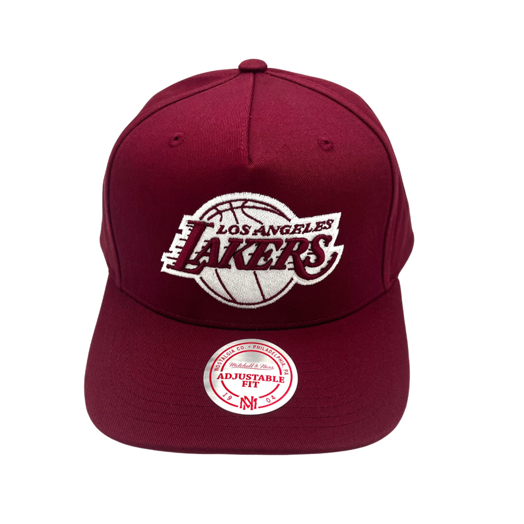 LA Lakers Hat - Burgundy NBA Core Sport OG Snapback Cap - Mitchell & Ness