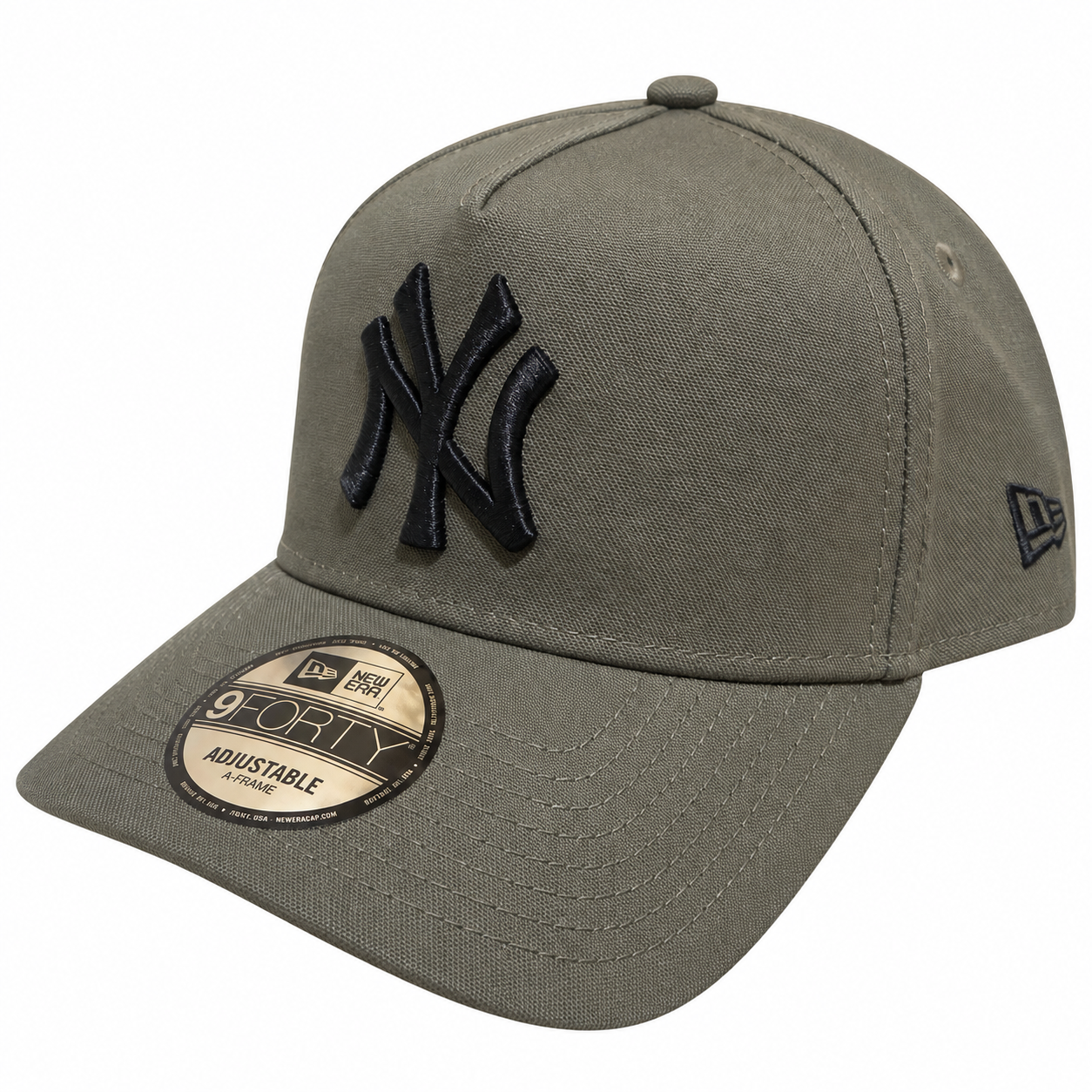 New York Yankees Hat - Green Moss Canvas Best of Archive 9Forty A-Frame MLB Snapback Cap - New Era