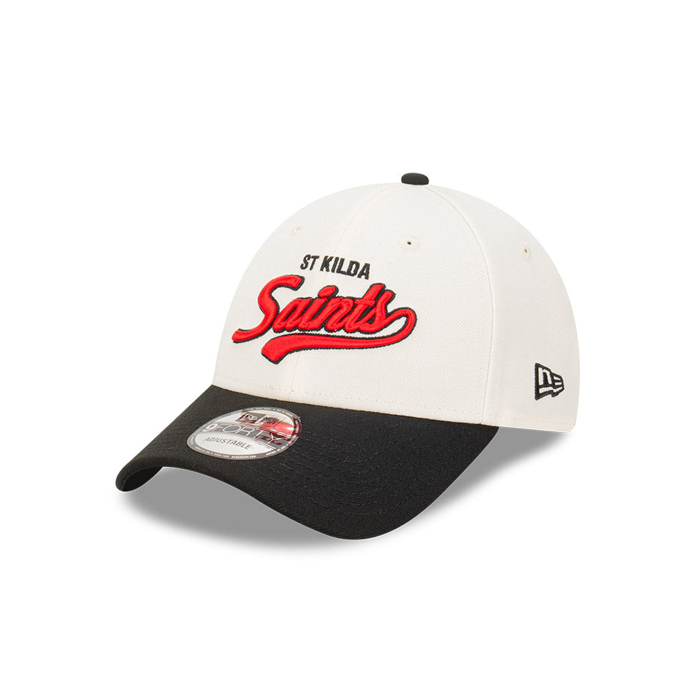 St Kilda Saints Hat - AFL 2024 2-Tone Black 9forty Snapback Cap - New Era