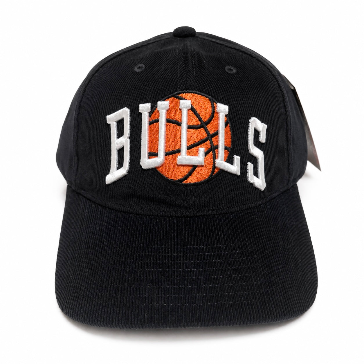 Chicago Bulls Hat - Black NBA Cord Arch Snapback - Mitchell & Ness