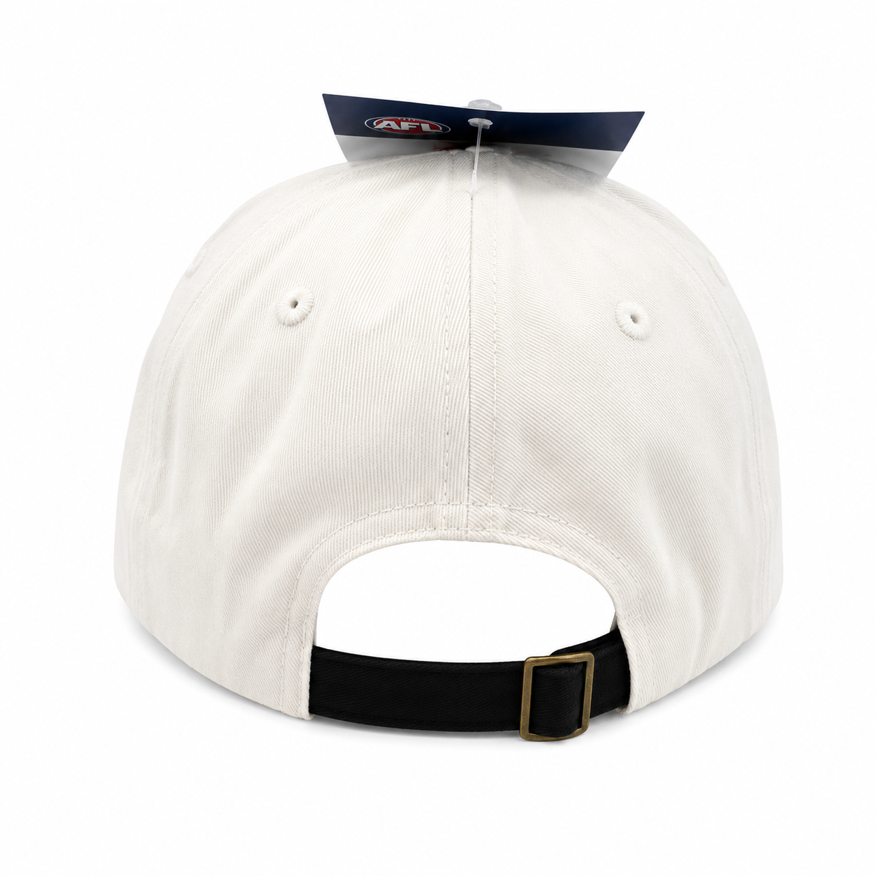 St Kilda Saints Hat - 2Tone Black White Unisex Essentials Strapback Cap - AFL Supporterwear