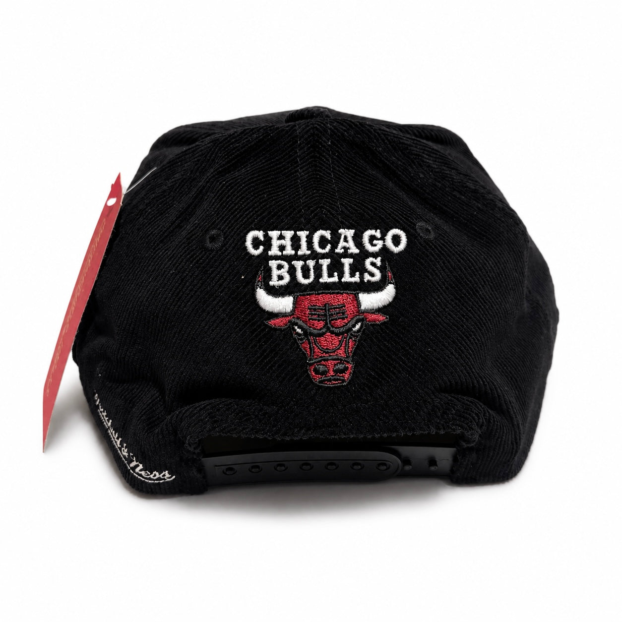 Chicago Bulls Hat - Black NBA Cord Arch Snapback - Mitchell & Ness