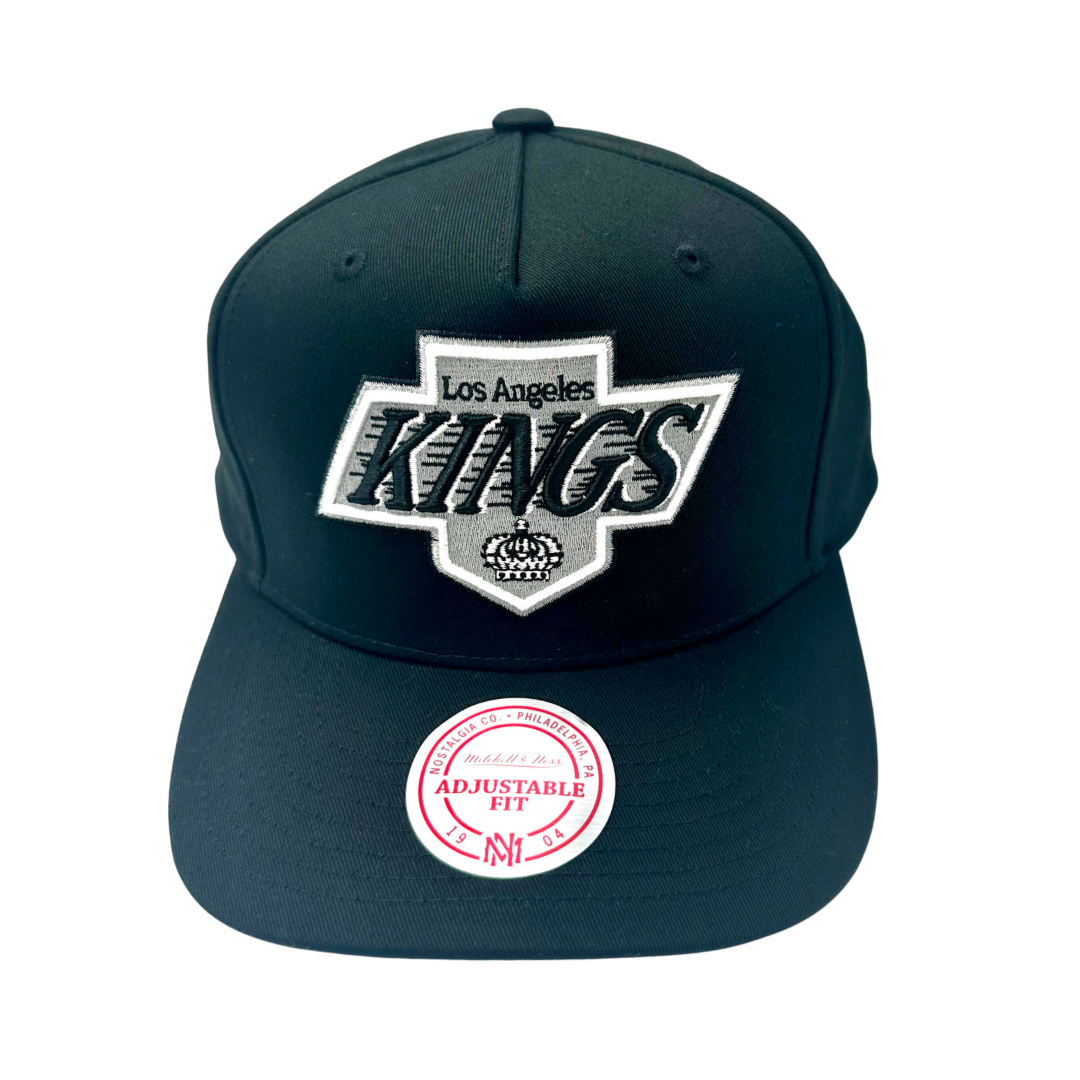 Los Angeles Kings Hat - Black NHL Team Colour Logo Vintage Hockey Snapback Cap - Mitchell & Ness
