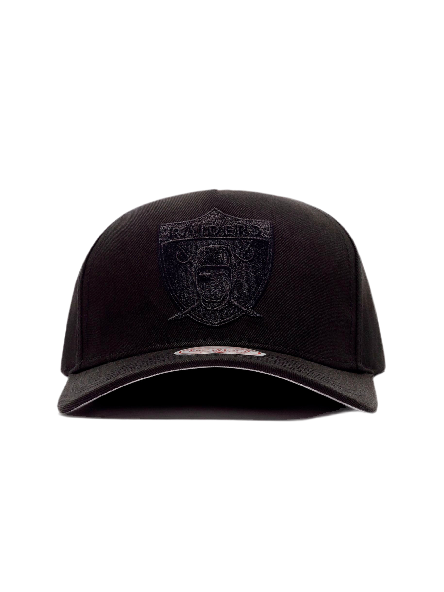 Las Vegas Raiders Hat - Black EG Pro Pinch NFL American Football Snapback Cap - Mitchell & Ness