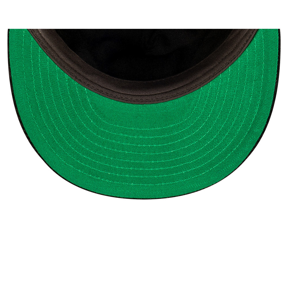 Melbourne Demons Hat - AFL Retro Black Corduroy The Golfer Snapback - New Era