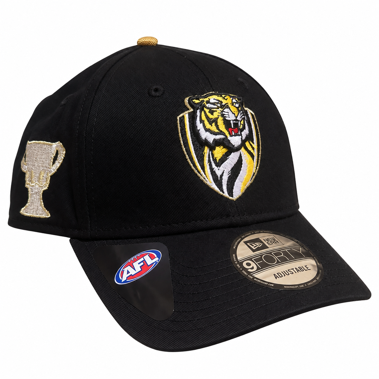 Richmond Tigers Hat - 2020 AFL Premiers Curved Snapback Cap - New Era