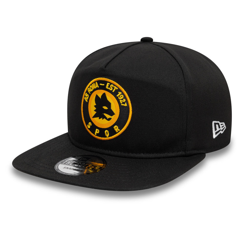 AS Roma FC Hat - SPQR Black Serie A Golfer Snapback Cap - New Era