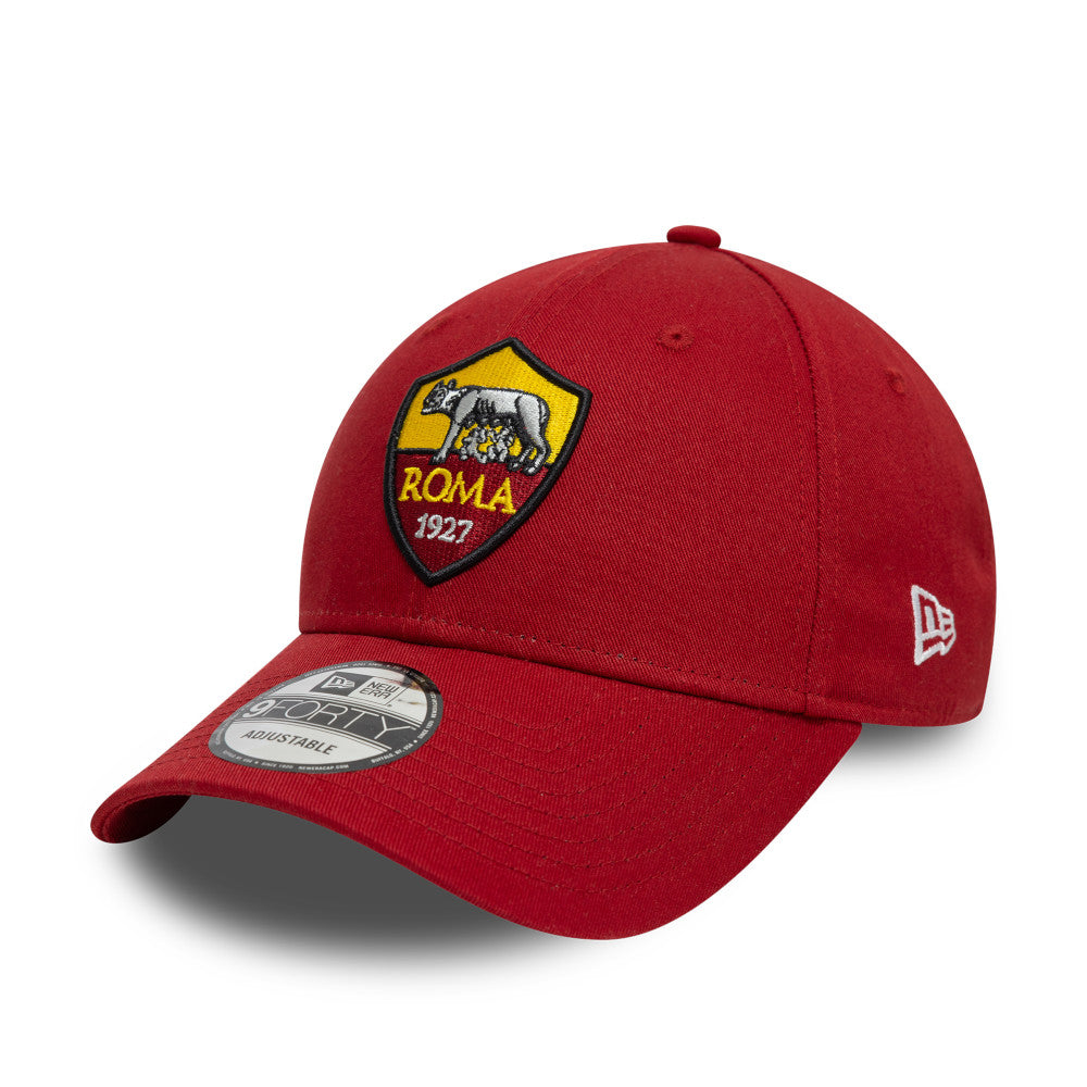 AS Roma Hat - Dark Red Serie A 9Forty Strapback Cap - New Era