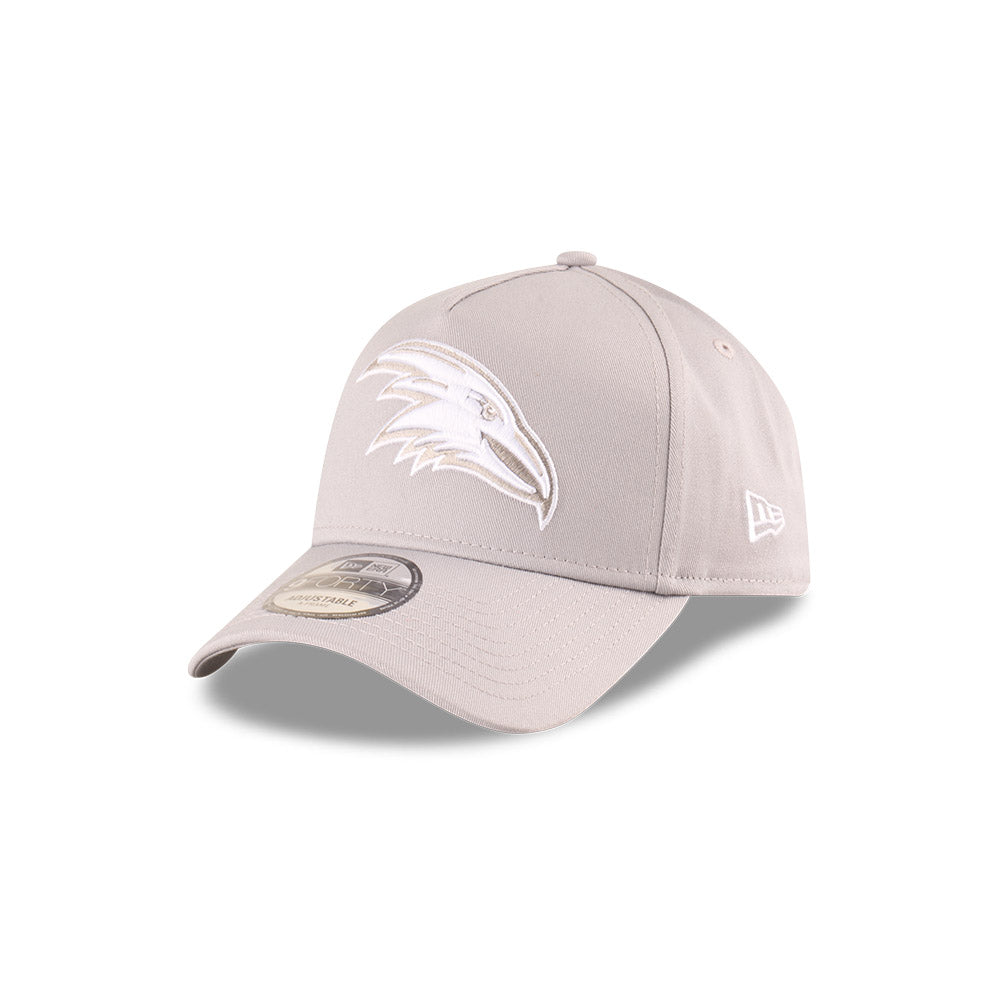 Adelaide Crows Hat - 2025 Grey White 9Forty A-Frame AFL Snapback Cap - New Era