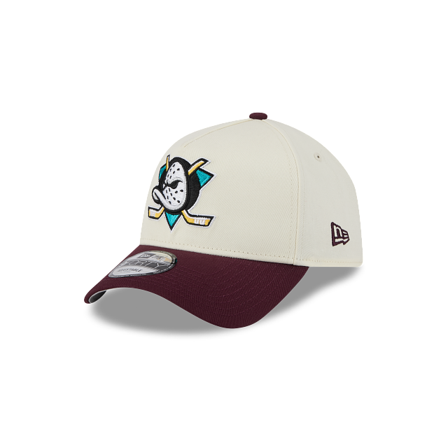 Anaheim Ducks Hat - Retro 2-Tone 9Forty A-Frame NHL Snapback Cap - New Era