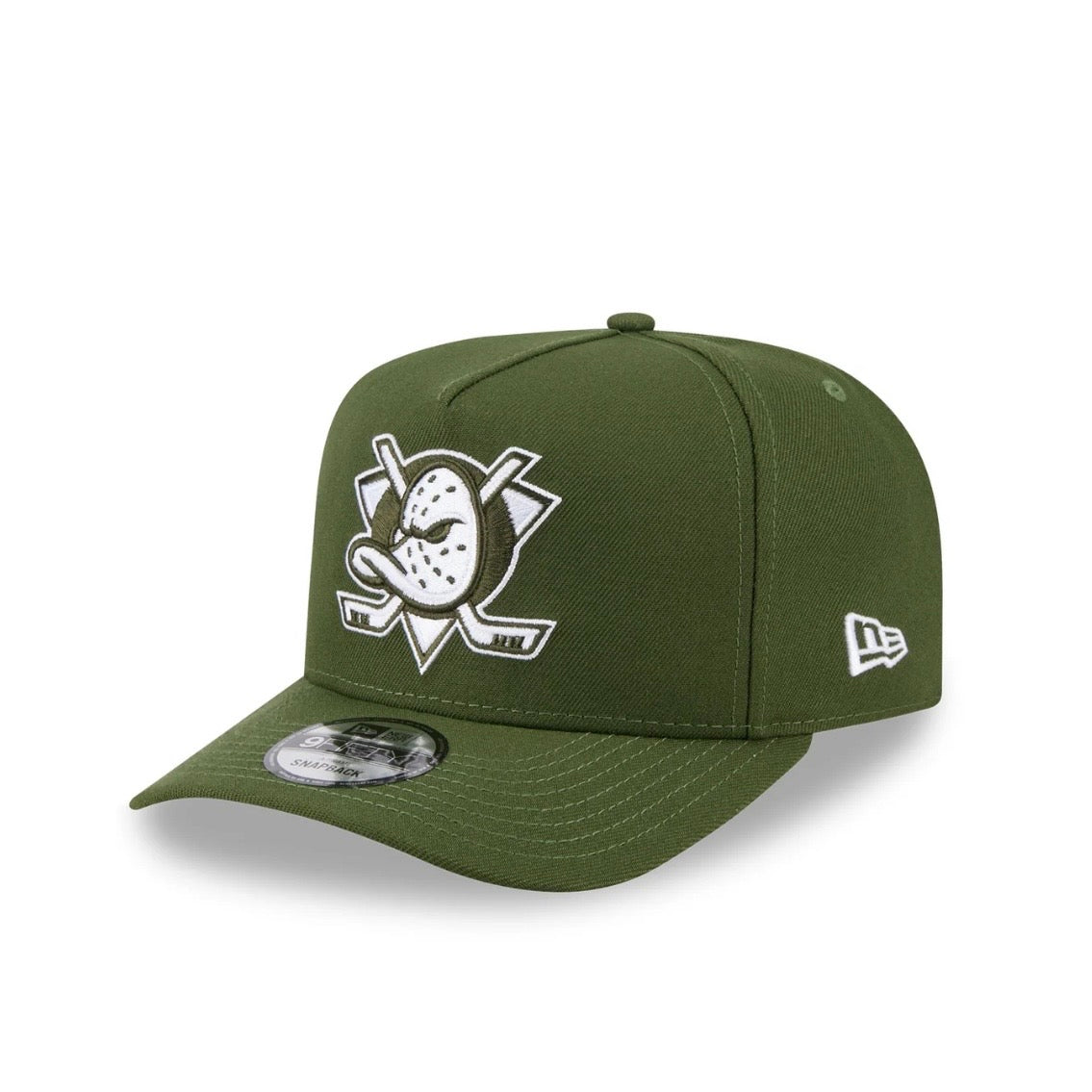 Anaheim Ducks Hat - Rifle Green NHL 9Fifty A-Frame Snapback Cap - New Era