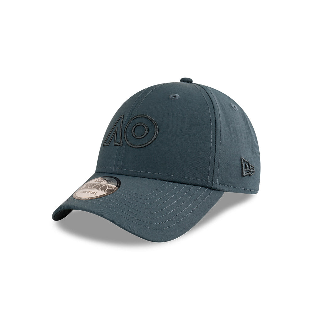 Australian Open Hat - 2025 Core Outline AO Optic Cadet Blue Tennis 9Forty Strapback Cap - New Era