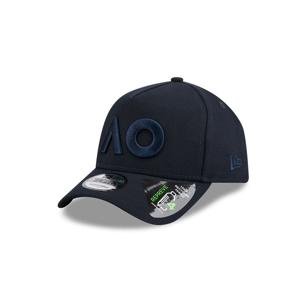 Australian Open Hat - 2026 Core Tonal AO Navy 9Forty A-Frame Snapback Cap - New Era
