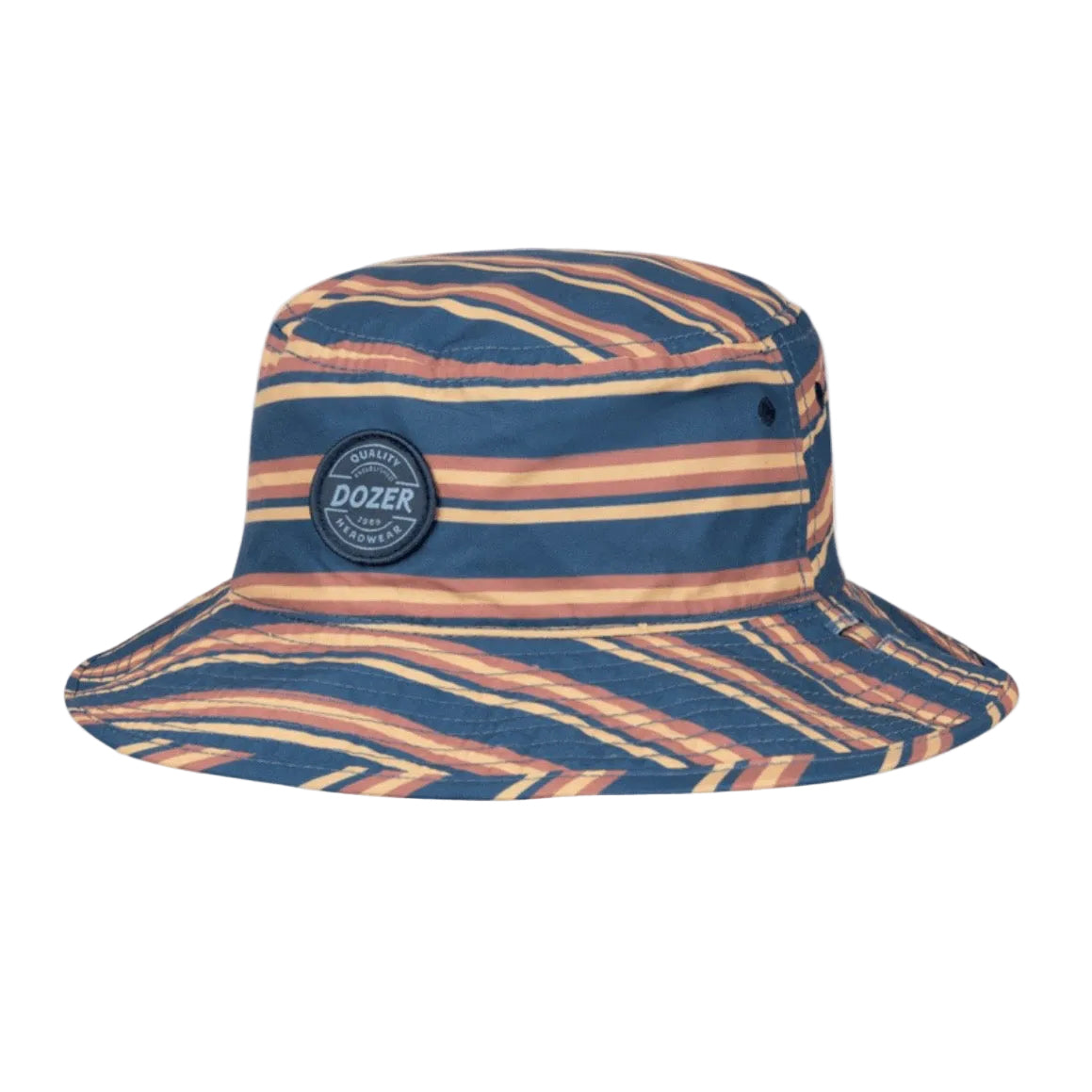 Dozer Boys Floppy Bucket Hat - Navy Stripe Print - Kendrick