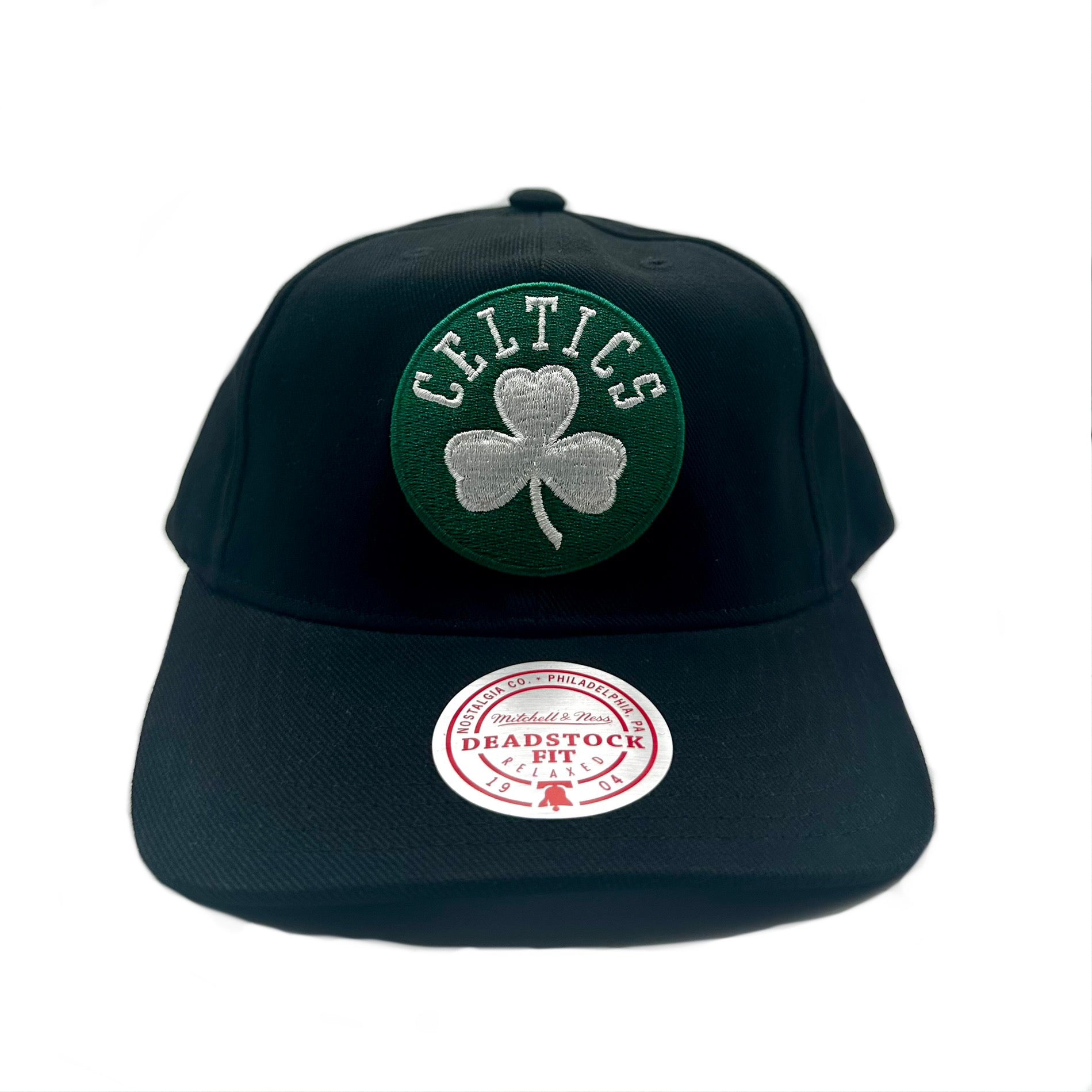 Boston Celtics Hat - Black NBA Core Classic Deadstock Snapback - Mitchell & Ness