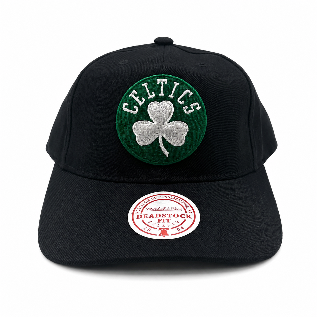 Boston Celtics Hat - Black NBA Core Classic Deadstock Snapback - Mitchell & Ness