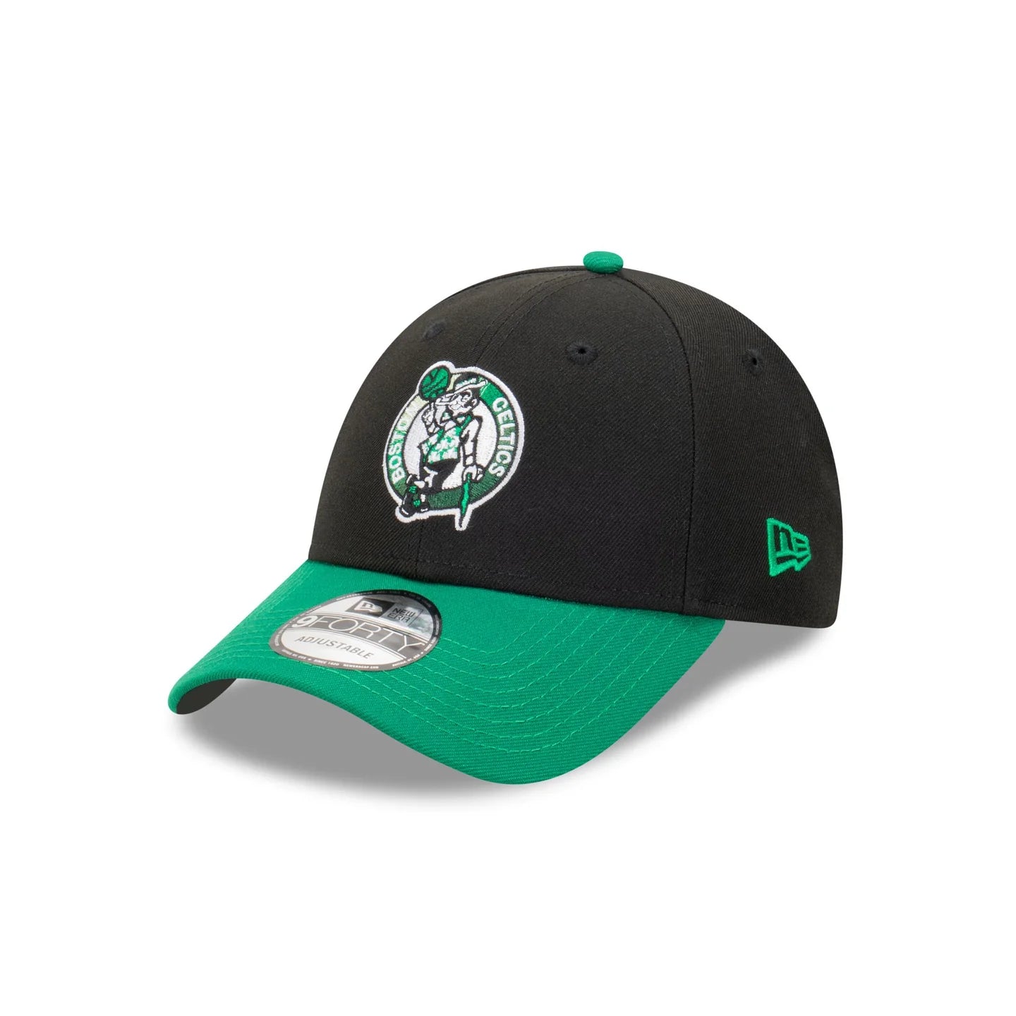 Boston Celtics Hat - Gradient 2-Tone Black Green 9Forty NBA Snapback Cap - New Era