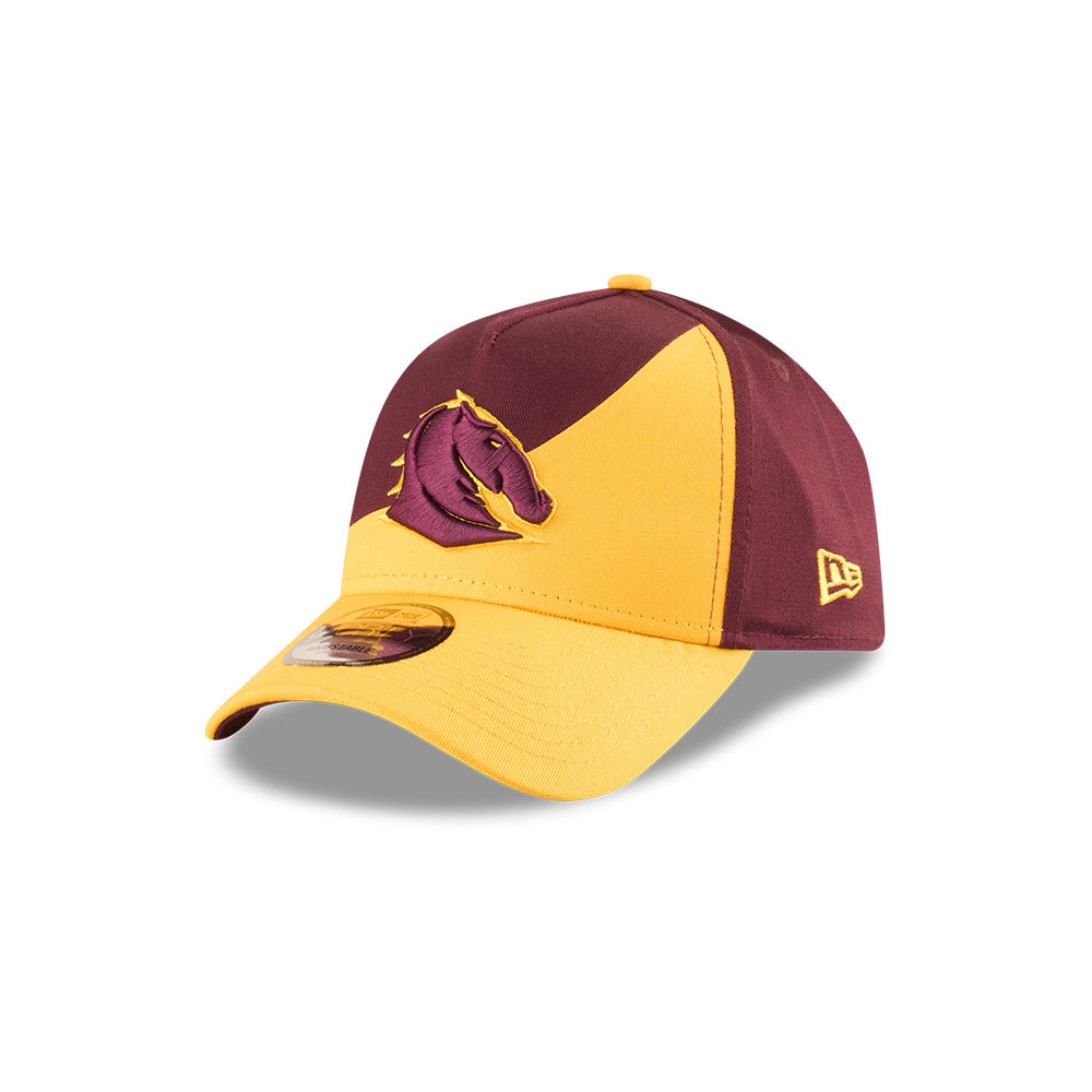 Brisbane Broncos Hat - 2025 Maroon Flow 9Forty A-Frame NRL Snapback Cap - New Era