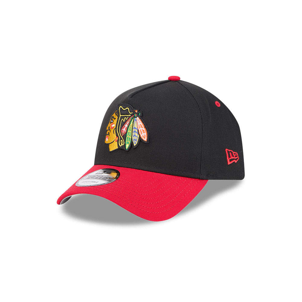 Chicago Blackhawks Hat - OTC 2-Tone 9Forty A-Frame NHL Snapback Cap - New Era